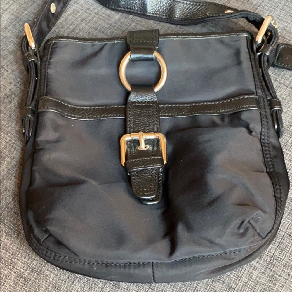 Talbots Nylon Leather Crossbody Bag